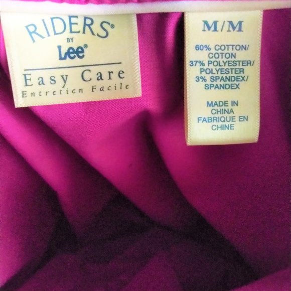 Riders by Lee Tailored Blouse--Size Medium - Picture 5 of 5